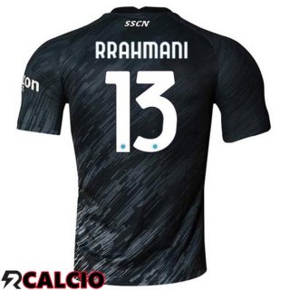 Terza Maglia SSC Napoli (Rrahmani 13) Nero 2022/2023