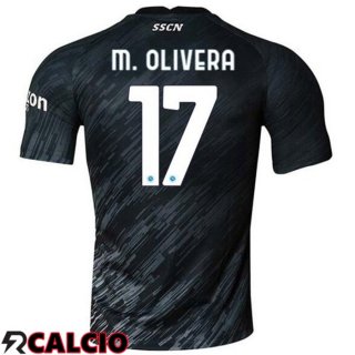 Terza Maglia SSC Napoli (M. Olivera 17) Nero 2022/2023
