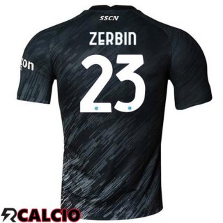 Terza Maglia SSC Napoli (Zerbin 23) Nero 2022/2023  Terza Maglia SSC Napoli (Zerbin 23) Nero 2022/2023