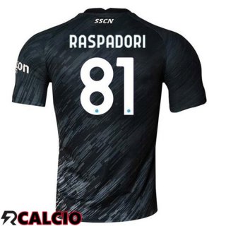 Terza Maglia SSC Napoli (Raspadori 81) Nero 2022/2023
