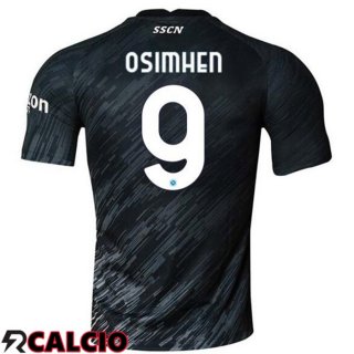 Terza Maglia SSC Napoli (Osimhen 9) Nero 2022/2023  Terza Maglia SSC Napoli (Osimhen 9) Nero 2022/2023