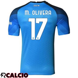 Prima Maglia SSC Napoli (M. Olivera 17) Blu 2022/2023  Prima Maglia SSC Napoli (M. Olivera 17) Blu 2022/2023