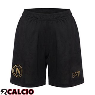 Terza Pantaloncini Calcio SSC Napoli Nero 2023/2024