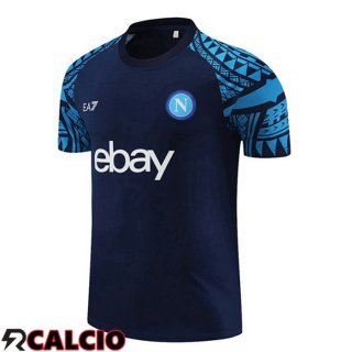 T Shirt Allenamento SSC Napoli Blu Reale 2023/2024  T Shirt Allenamento SSC Napoli Blu Reale 2023/2024
