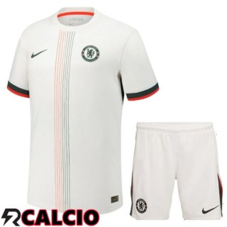 Seconda Insieme Maglia Chelsea + Pantaloncini 2025/2026  Seconda Insieme Maglia Chelsea + Pantaloncini 2025/2026