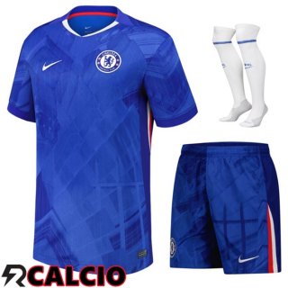 Prima Insieme Maglia Chelsea (Pantaloncini + Calzini) 2025/2026  Prima Insieme Maglia Chelsea (Pantaloncini + Calzini) 2025/2026