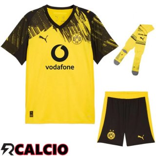 Prima Insieme Maglia BVB Dortmund (Pantaloncini + Calzini) 2025/2026  Prima Insieme Maglia BVB Dortmund (Pantaloncini + Calzini) 2025/2026