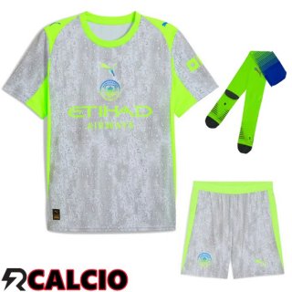 Terza Insieme Maglia Manchester City (Pantaloncini + Calzini) 2025/2026  Terza Insieme Maglia Manchester City (Pantaloncini + Calzini) 2025/2026