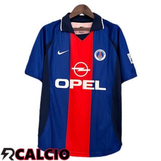 Prima Maglia Paris PSG Retro Blu Reale Rosso 2000-2001  Prima Maglia Paris PSG Retro Blu Reale Rosso 2000-2001