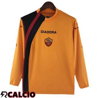 Prima Maglia AS Roma Retro Manica Lunga Arancione 2005-2006  Prima Maglia AS Roma Retro Manica Lunga Arancione 2005-2006