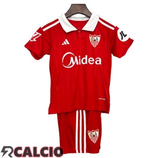 Seconda Maglie Calcio Sevilla FC Bambino 2025/2026  Seconda Maglie Calcio Sevilla FC Bambino 2025/2026