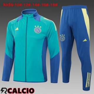 Insieme Tuta Calcio - Giacca AFC Ajax Bambino Verde 2024/2025  Insieme Tuta Calcio - Giacca AFC Ajax Bambino Verde 2024/2025