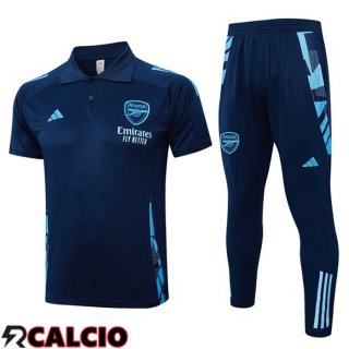 Insieme Polo Arsenal + Pantaloni Blu Reale 2024/2025  Insieme Polo Arsenal + Pantaloni Blu Reale 2024/2025