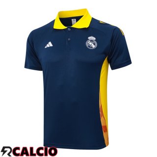 Maglie Polo Real Madrid Blu Reale 2024/2025  Maglie Polo Real Madrid Blu Reale 2024/2025