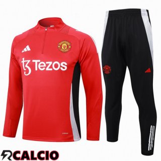 Insieme Tuta Calcio Manchester United Rosso 2024/2025