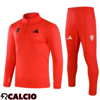 Insieme Tuta Calcio Manchester United Rosso 2024/2025