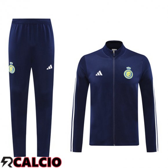 Insieme Tuta Calcio - Giacca Al-Nassr FC Blu Reale 2024/2025  Insieme Tuta Calcio - Giacca Al-Nassr FC Blu Reale 2024/2025