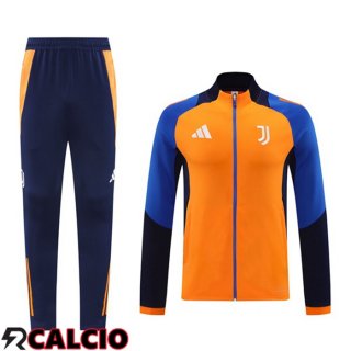 Insieme Tuta Calcio - Giacca Juventus Arancia 2024/2025  Insieme Tuta Calcio - Giacca Juventus Arancia 2024/2025