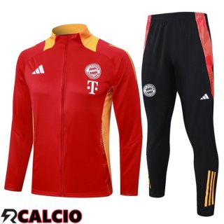 Insieme Tuta Calcio - Giacca Bayern Monaco Rosso 2024/2025