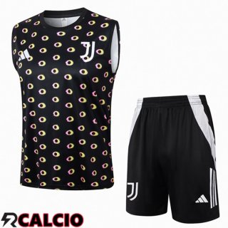 Canotta Allenamento Juventus + Pantaloncini Nero 2024/2025  Canotta Allenamento Juventus + Pantaloncini Nero 2024/2025
