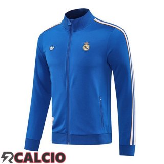 Giacca Calcio Real Madrid Blu 2025/2026  Giacca Calcio Real Madrid Blu 2025/2026