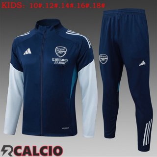 Insieme Tuta Calcio - Giacca Arsenal Bambino Blu Reale 2025/2026  Insieme Tuta Calcio - Giacca Arsenal Bambino Blu Reale 2025/2026