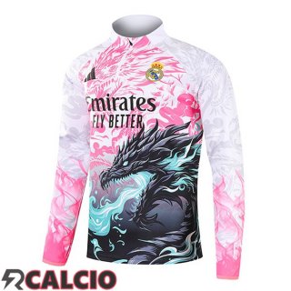 Felpa Allenamento Real Madrid Rosa Bianco 2025/2026