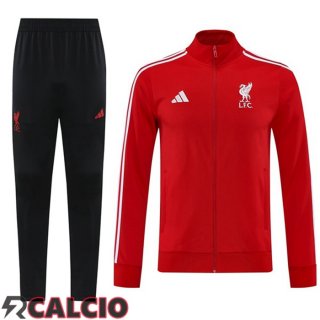 Insieme Tuta Calcio - Giacca FC Liverpool Rosso 2025/2026  Insieme Tuta Calcio - Giacca FC Liverpool Rosso 2025/2026