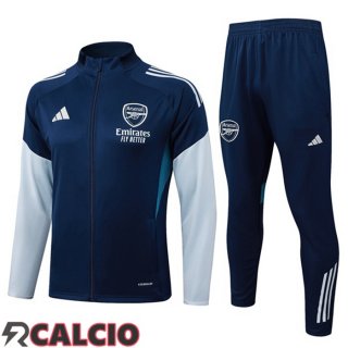 Insieme Tuta Calcio - Giacca Arsenal Blu Reale 2025/2026  Insieme Tuta Calcio - Giacca Arsenal Blu Reale 2025/2026