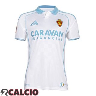 Prima Maglie Calcio Real Zaragoza Bianco 2025/2026  Prima Maglie Calcio Real Zaragoza Bianco 2025/2026
