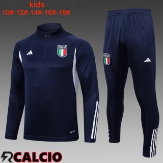 Insieme Tuta Calcio Italia Bambino Blu Reale 2023/2024  Insieme Tuta Calcio Italia Bambino Blu Reale 2023/2024