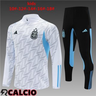 Insieme Tuta Calcio Argentina Bambino Bianco 2023/2024  Insieme Tuta Calcio Argentina Bambino Bianco 2023/2024