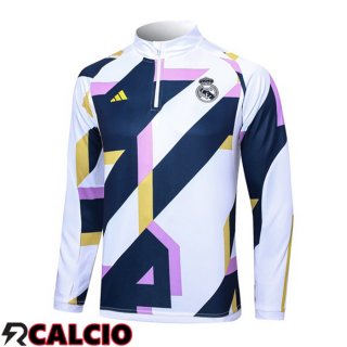 Felpa Allenamento Real Madrid Bianco 2023/2024  Felpa Allenamento Real Madrid Bianco 2023/2024