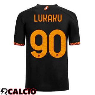 Terza Maglia AS Roma (LUKAKU 90) Nero 2023/2024  Terza Maglia AS Roma (LUKAKU 90) Nero 2023/2024