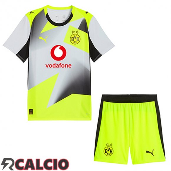 Seconda Maglie Calcio Dortmund Bambino 2025/2026