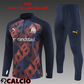 Insieme Tuta Calcio Marsiglia OM Bambino Blu Reale 2024/2025