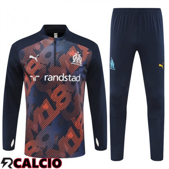 Insieme Tuta Calcio Marsiglia OM Blu Reale 2024/2025  Insieme Tuta Calcio Marsiglia OM Blu Reale 2024/2025