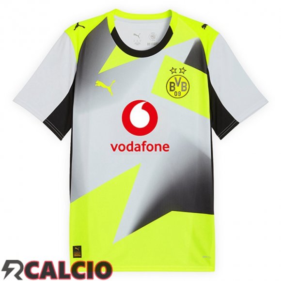 Seconda Maglie Calcio Dortmund BVB Grigio Verde 2025/2026  Seconda Maglie Calcio Dortmund BVB Grigio Verde 2025/2026