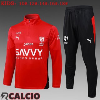 Insieme Tuta Calcio Al-Hilal FC Bambino Rosso 2025/2026