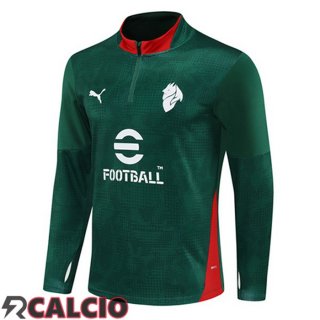 Felpa Allenamento AC Milan Verde 2025/2026