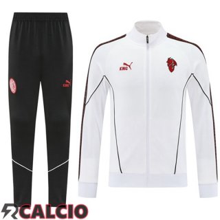 Insieme Tuta Calcio - Giacca AC Milan Bianco 2025/2026