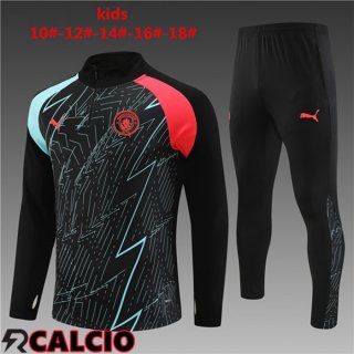 Insieme Tuta Calcio Manchester City Bambino Nero 2023/2024  Insieme Tuta Calcio Manchester City Bambino Nero 2023/2024