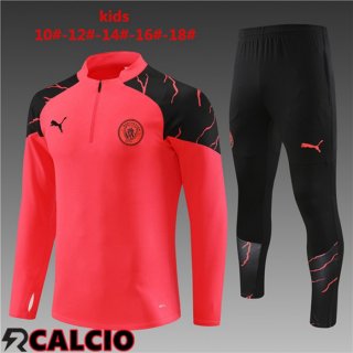 Insieme Tuta Calcio Manchester City Bambino Rosso 2023/2024  Insieme Tuta Calcio Manchester City Bambino Rosso 2023/2024