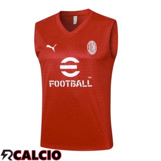 Canotta Calcio AC Milan Rosso 2023/2024