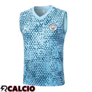 Canotta Calcio Manchester City Blu 2023/2024  Canotta Calcio Manchester City Blu 2023/2024