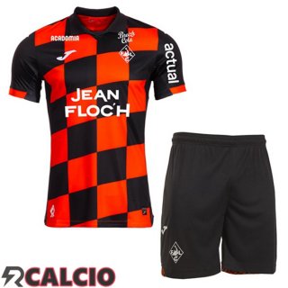 Prima Maglie Calcio FC Lorient Bambino Rosso Nero 2025/2026