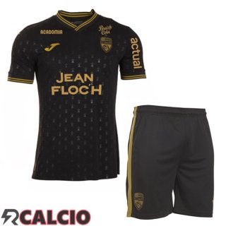 Terza Maglie Calcio FC Lorient Bambino Nero 2025/2026