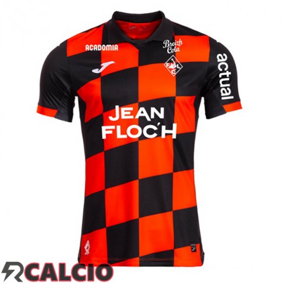 Prima Maglie Calcio FC Lorient Rosso Nero 2025/2026  Prima Maglie Calcio FC Lorient Rosso Nero 2025/2026