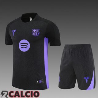 Insieme T Shirt Allenamento FC Barcellona Bambino Nero/Viola 2025/2026