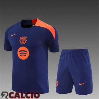 Insieme T Shirt Allenamento FC Barcellona Bambino Viola/Arancia 2025/2026